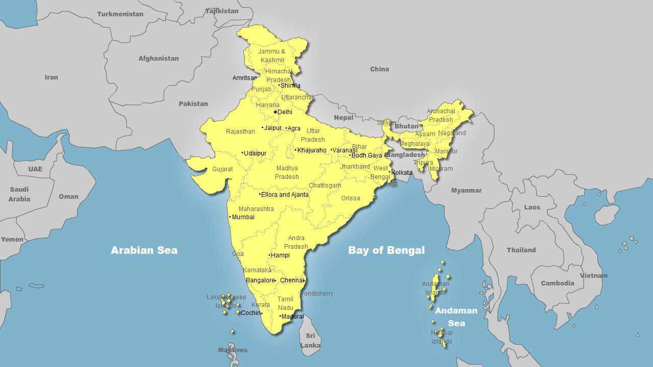 インドの世界地図世界の地図インド 南アジア アジア