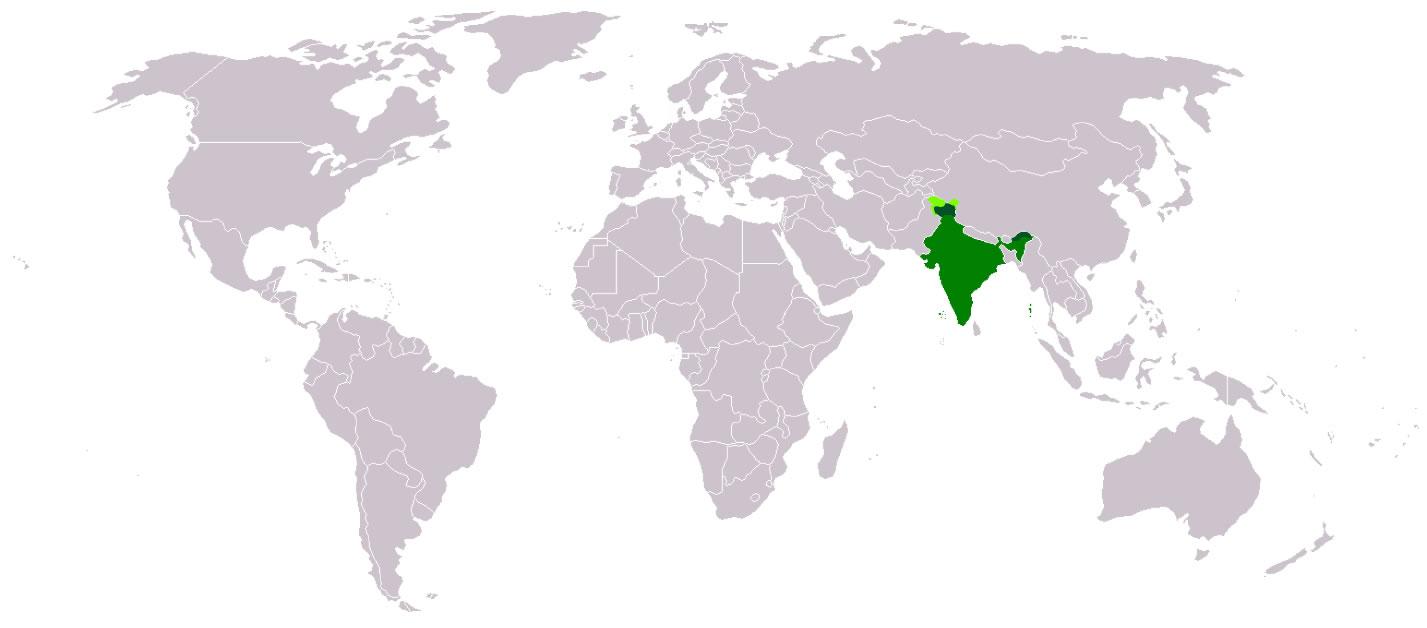 世界地図インドの世界地図のインド 南アジア アジア