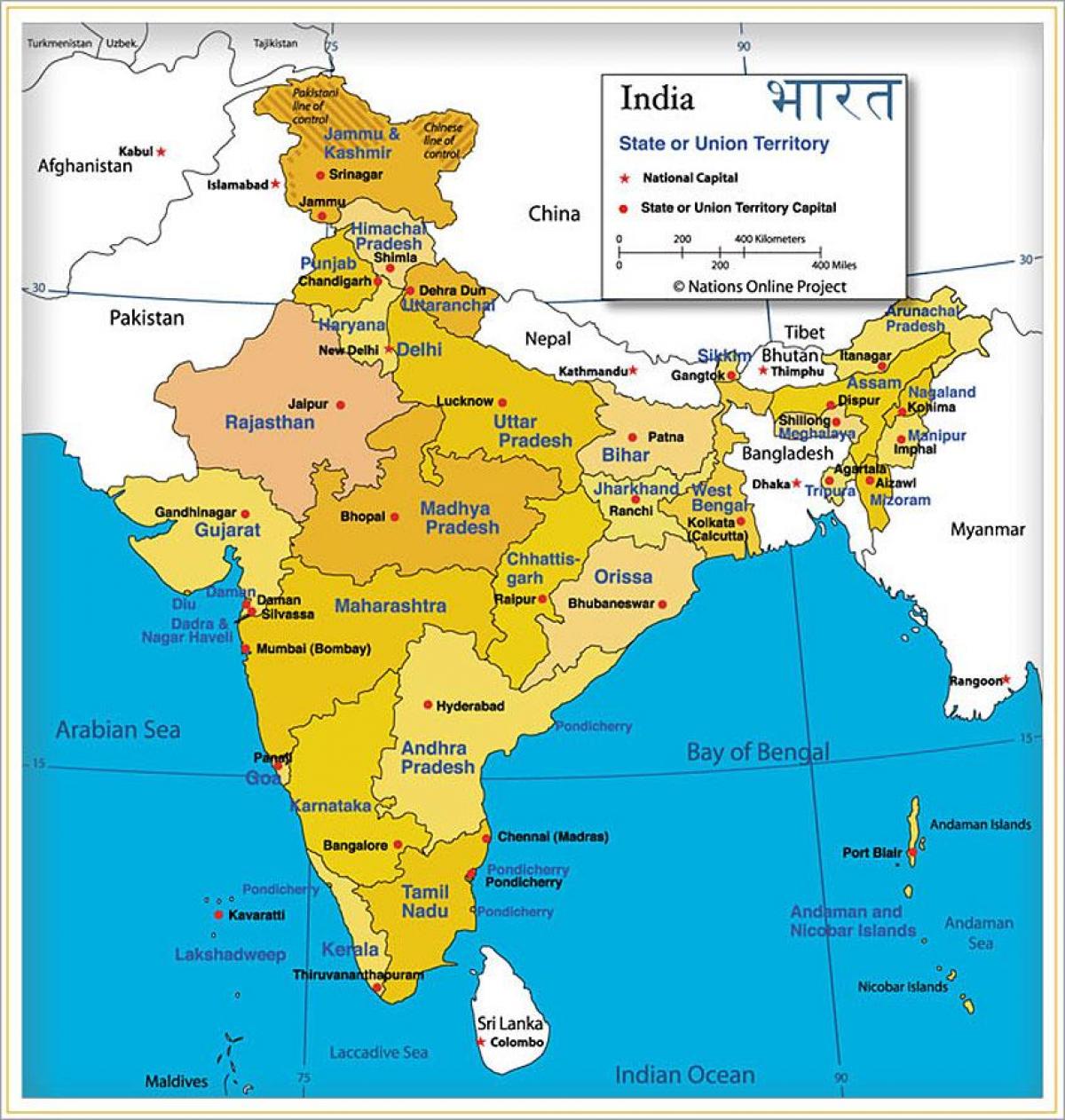 インド州図インドの地図州 南アジア アジア