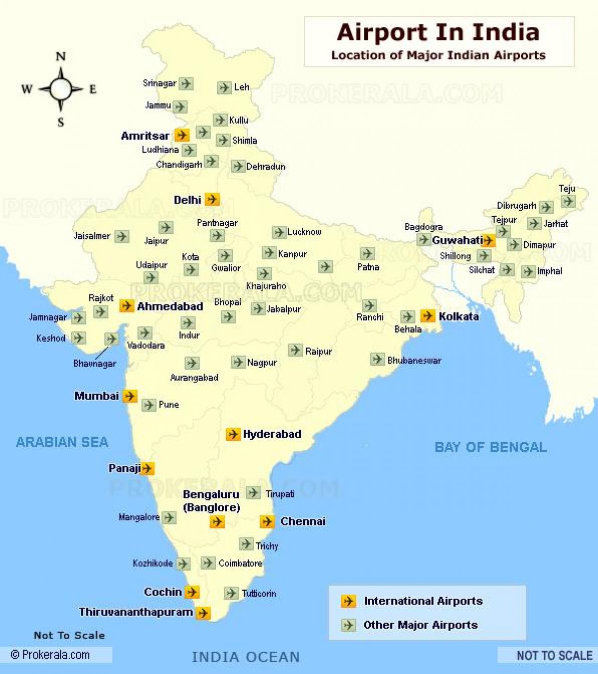 国際空港インド地図 地図の国際空港インド 南アジア アジア