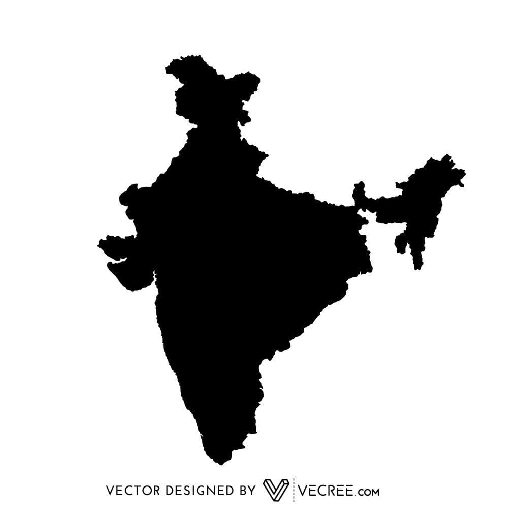 インドのベクトルの地図