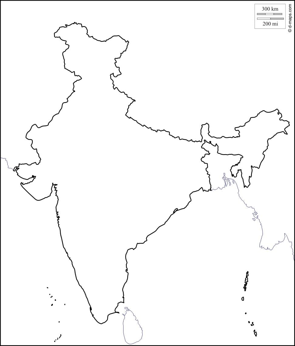 インドの概要地図