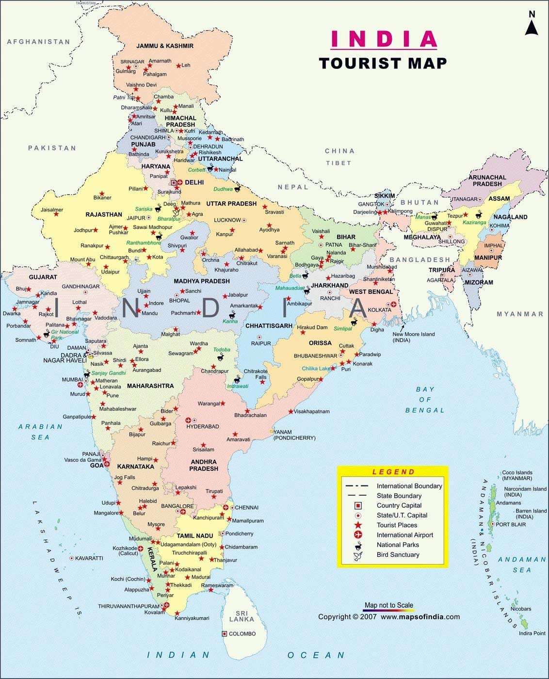 インドの地図hd1080p