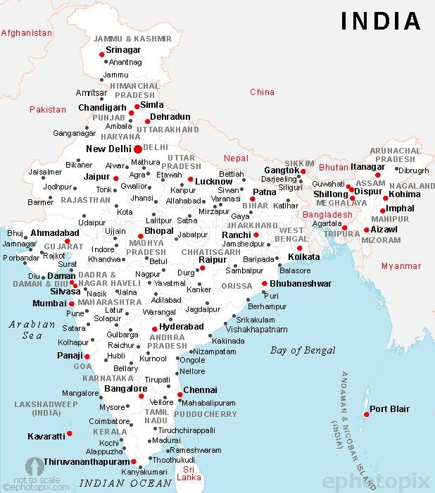 インドマップ都市