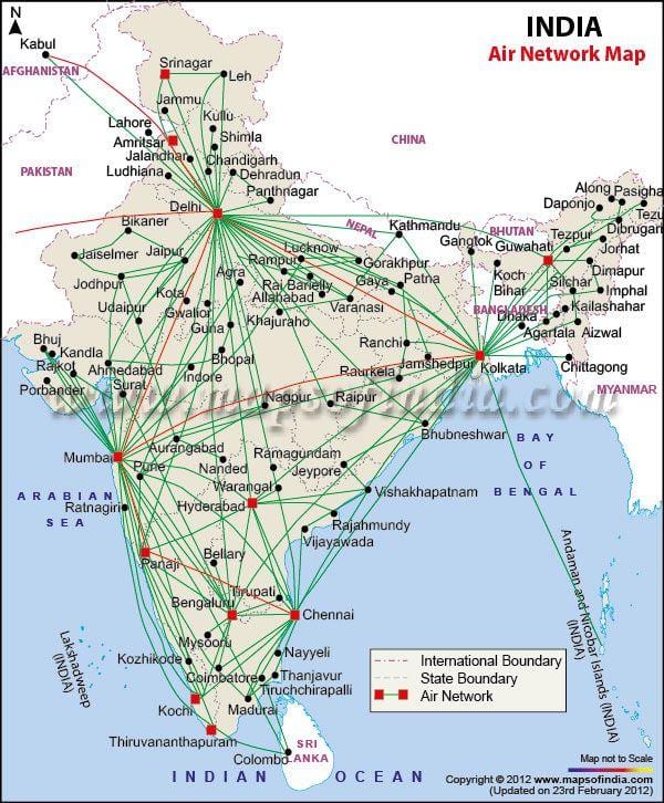 エアインドの地図