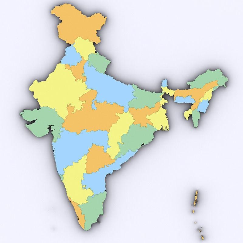 3d地図インド