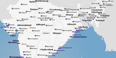 図インドの空港