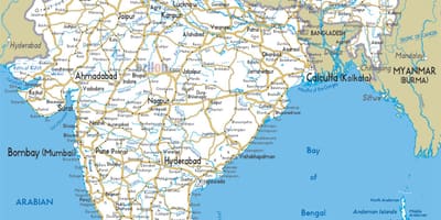 インドの道路地図