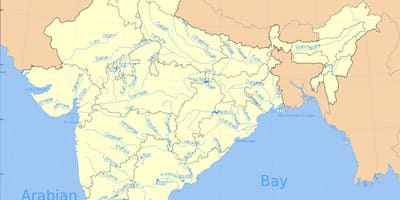 地図インド川