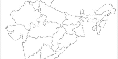 地図インドの空白