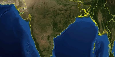 地図インドの衛星