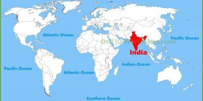 インド世界地図
