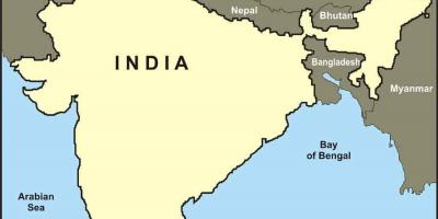 インド国境地図